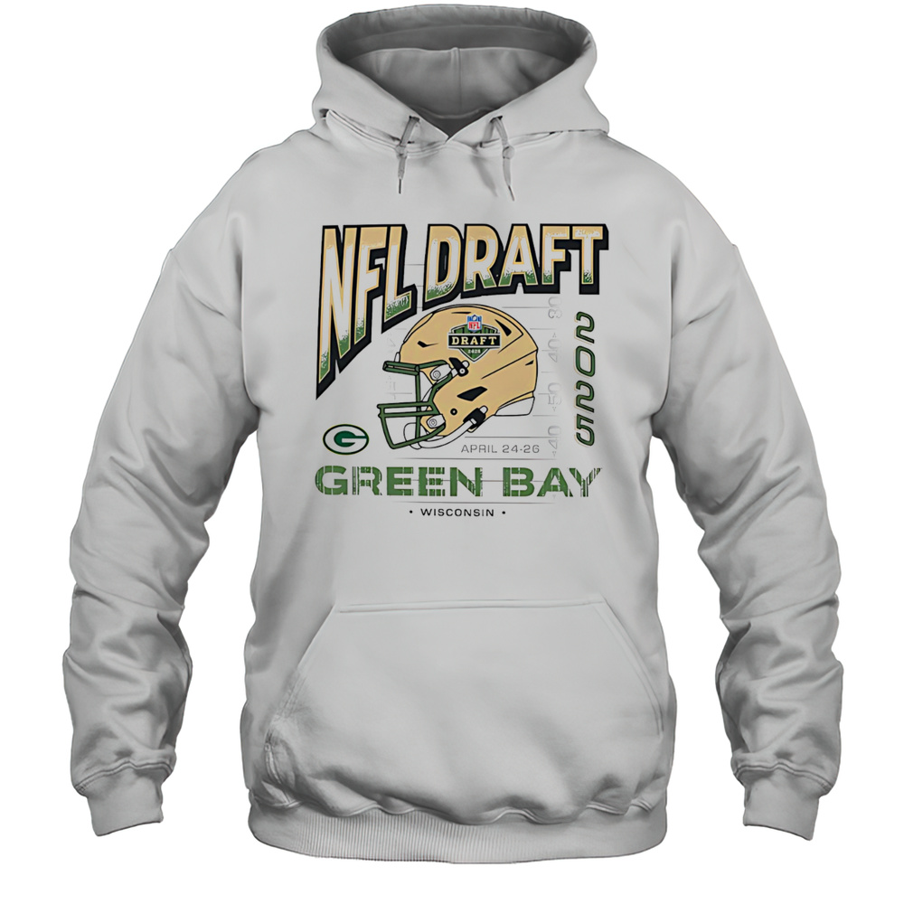 NFL Draft Green Bay 2025 Helmet Shirt Unisex Hoodie