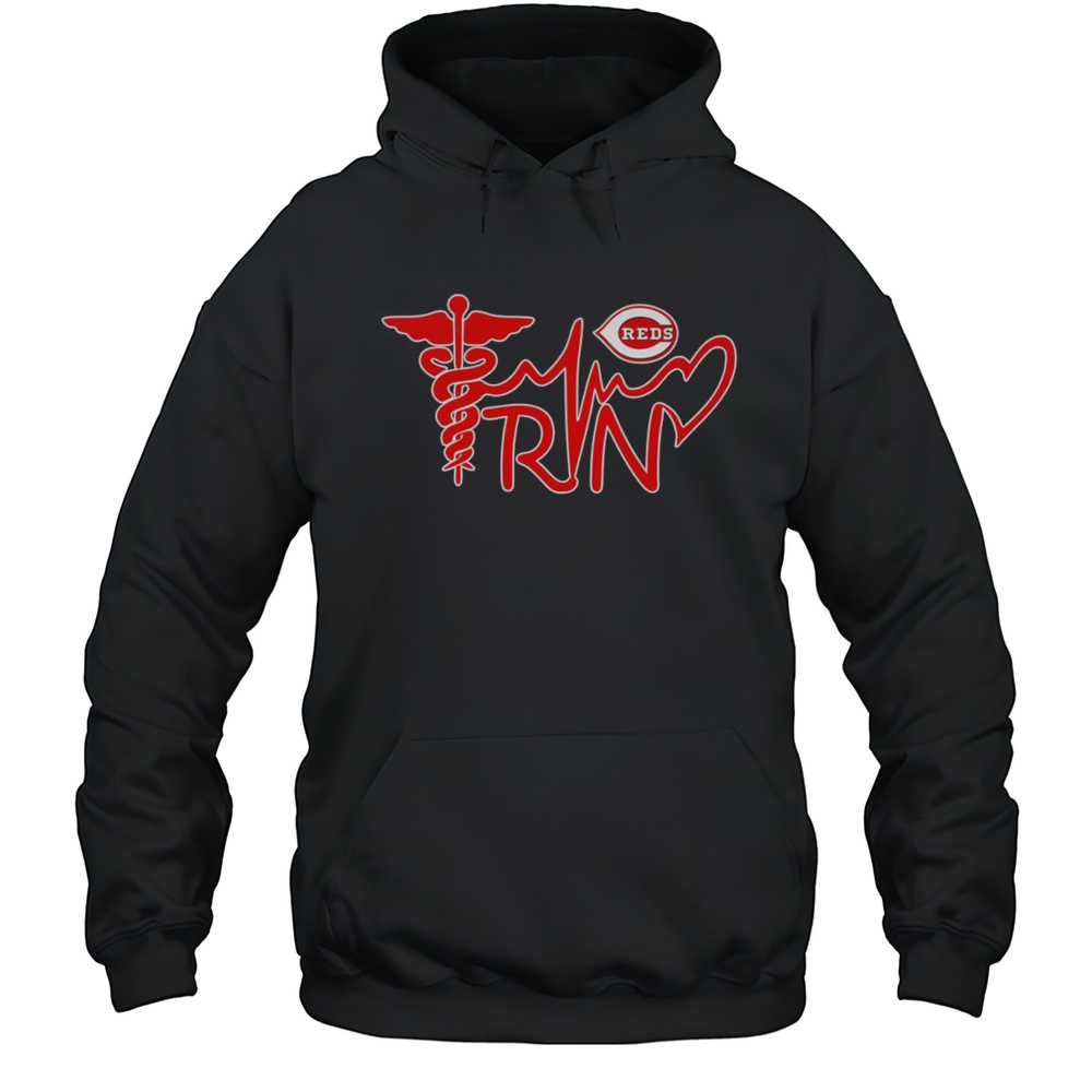 Nurse RN Cincinnati Reds Logo Shirt Unisex Hoodie