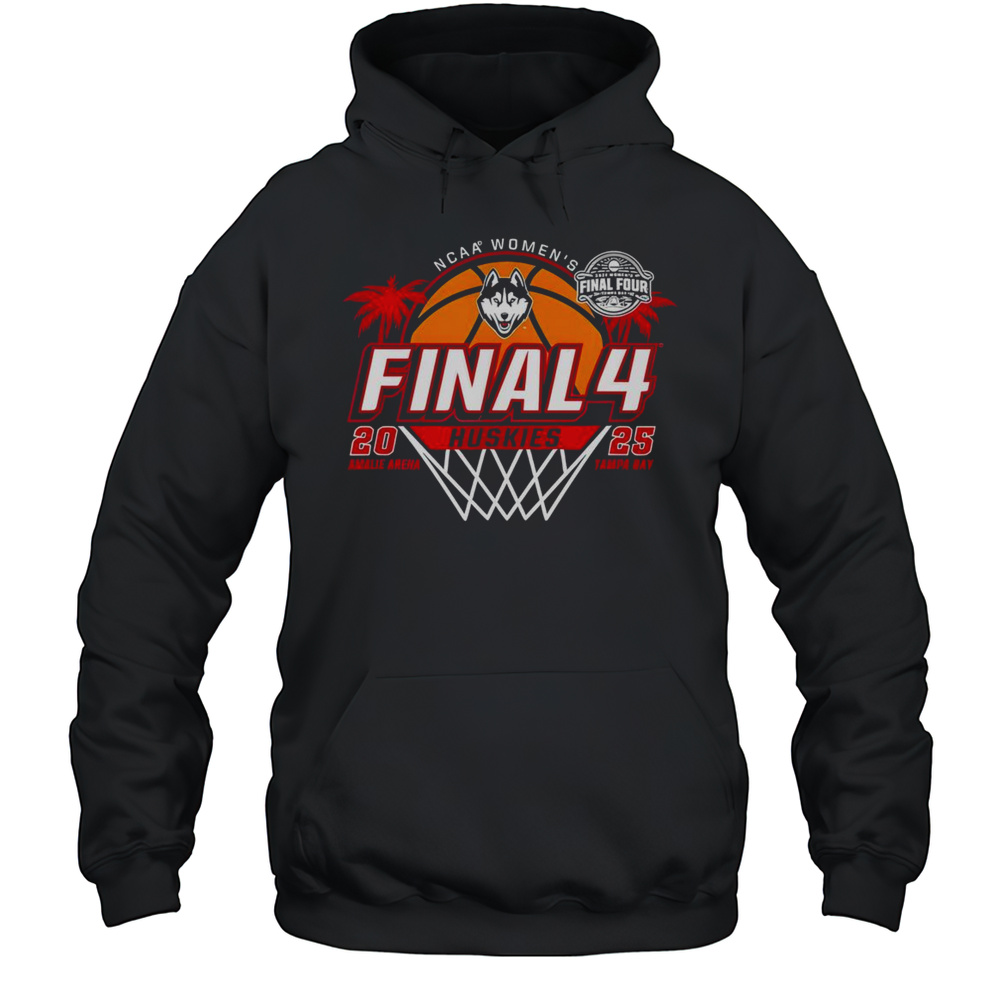 Official UConn Huskies Final Four 2025 Womens Basketball Net T-Shirt Unisex Hoodie