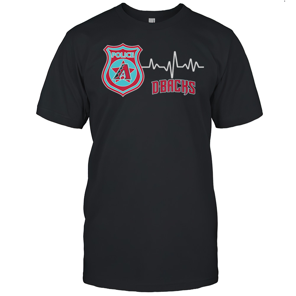 Police Heart Rate Arizona Diamondbacks Shirt