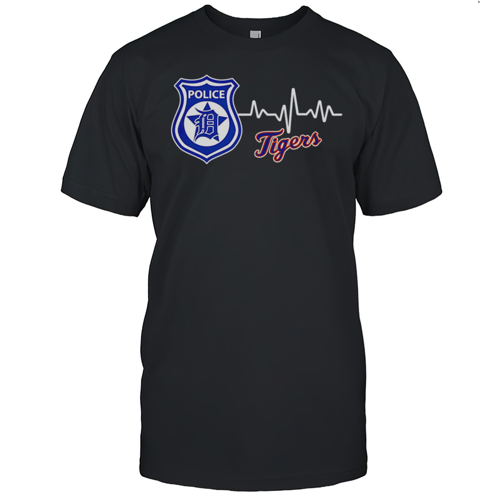 Police Heart Rate Detroit Tigers Shirt