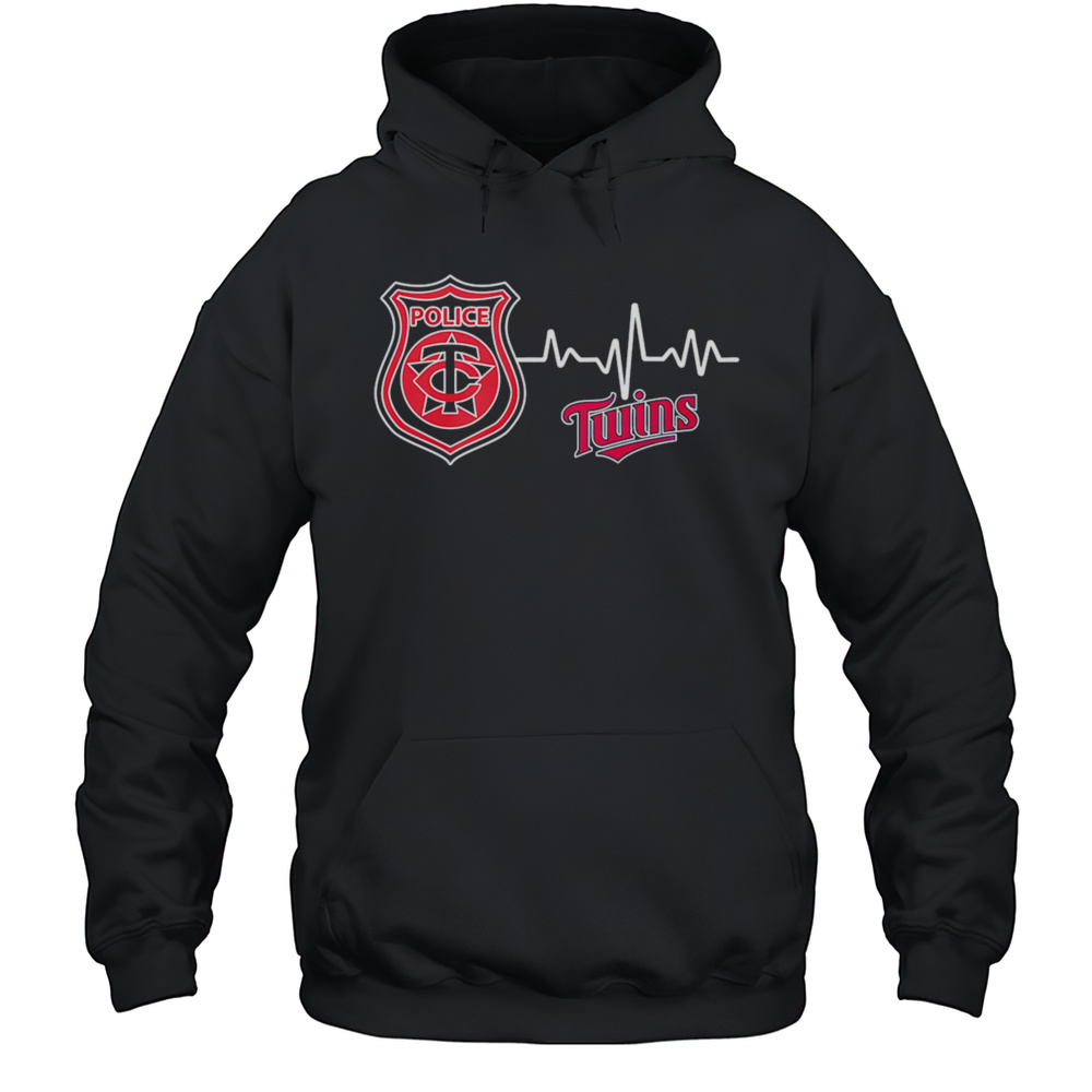 Police Heart Rate Minnesota Twins Shirt Unisex Hoodie