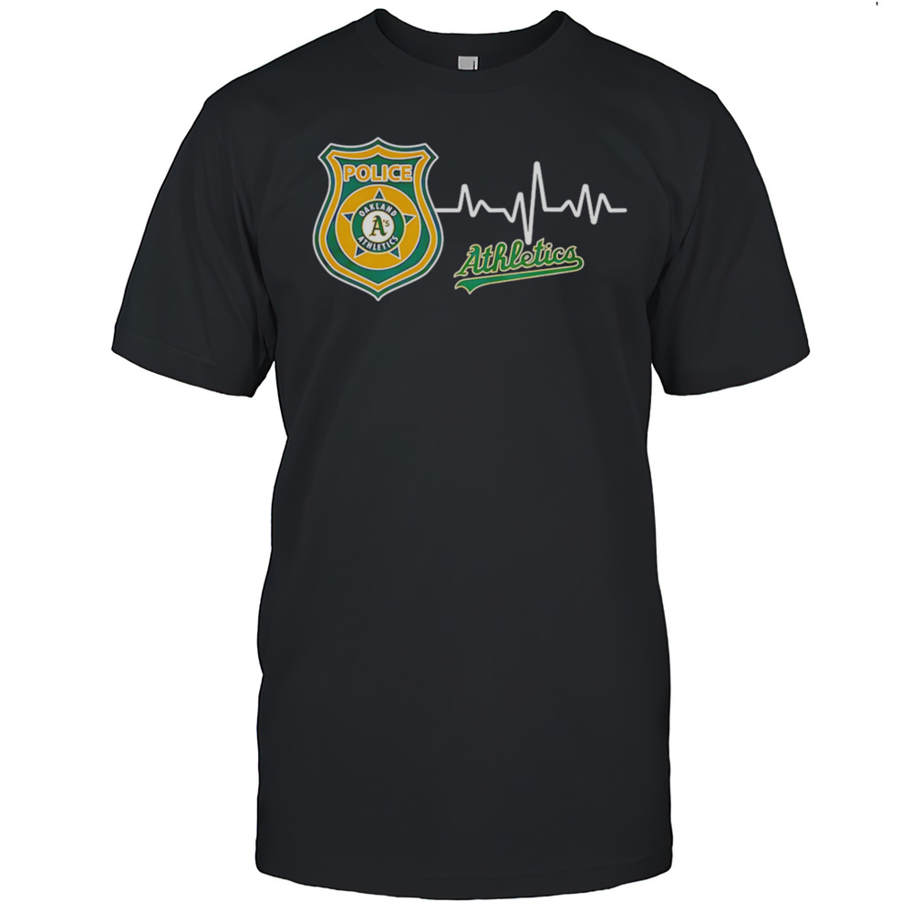 Police Heart Rate Oakland Athletics Shirt