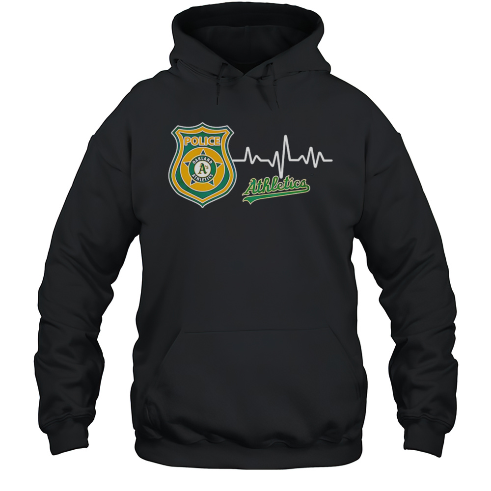 Police Heart Rate Oakland Athletics Shirt Unisex Hoodie