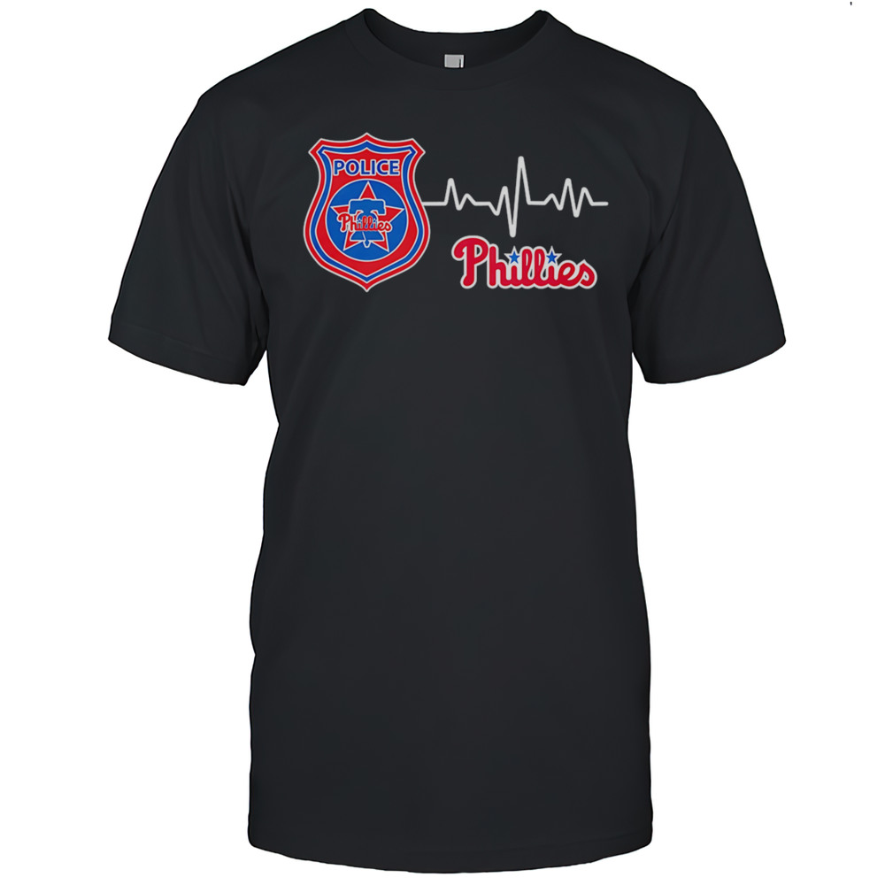 Police Heart Rate Philadelphia Phillies Shirt
