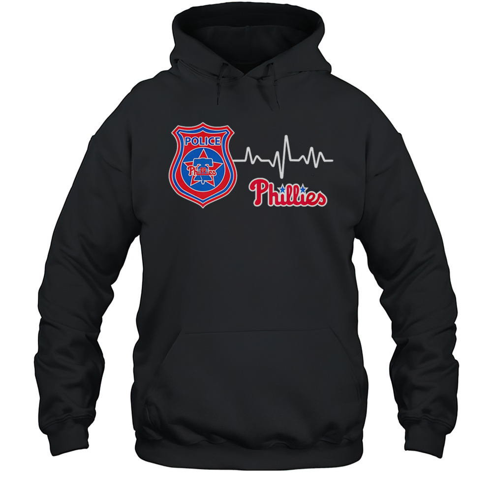 Police Heart Rate Philadelphia Phillies Shirt Unisex Hoodie