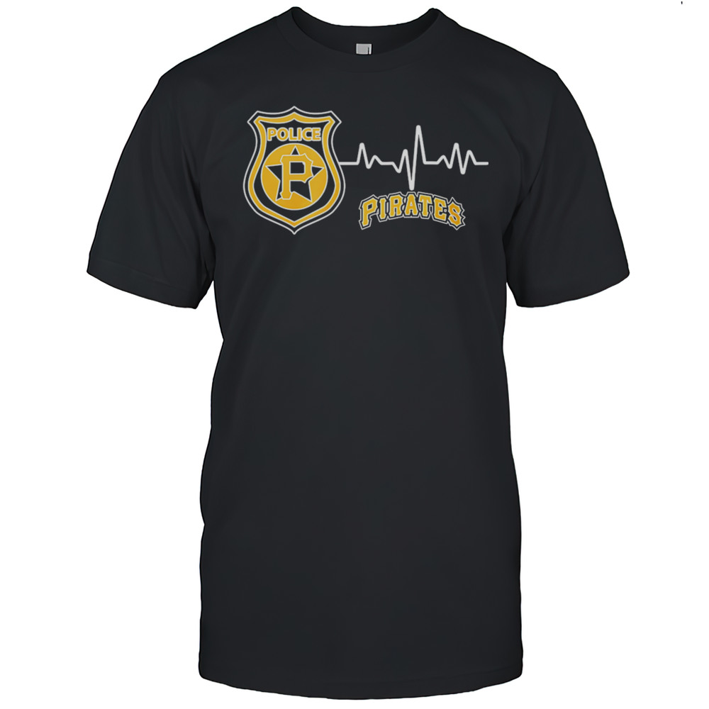 Police Heart Rate Pittsburgh Pirates Shirt