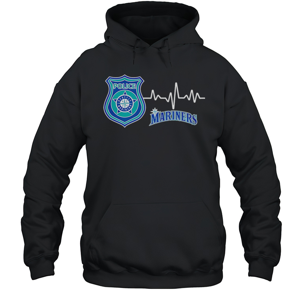 Police Heart Rate Seattle Mariners Shirt Unisex Hoodie