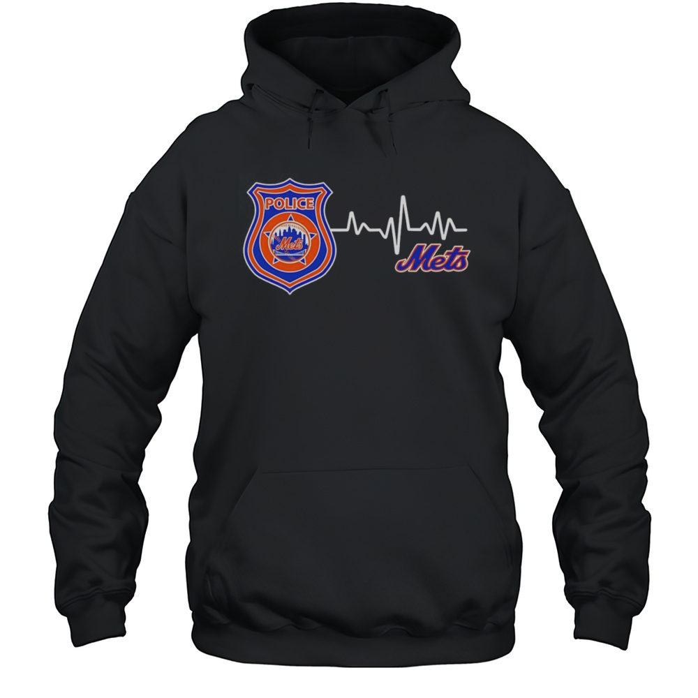 Police Heartbeat New York Mets Logo Shirt Unisex Hoodie