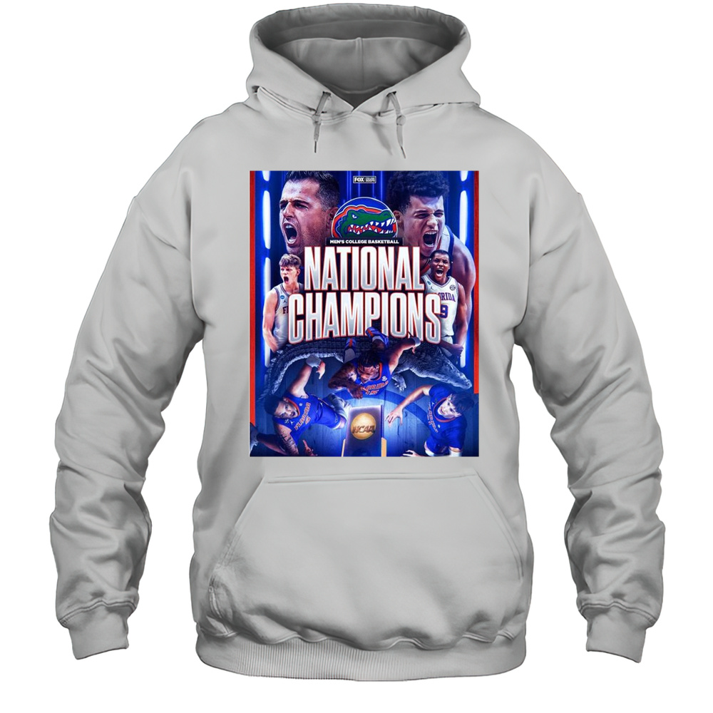 Poster Florida Gators Win Houston Cougars National Champions NCAA Division I Mens Basketball April 7 2025 T-shirt Unisex Hoodie