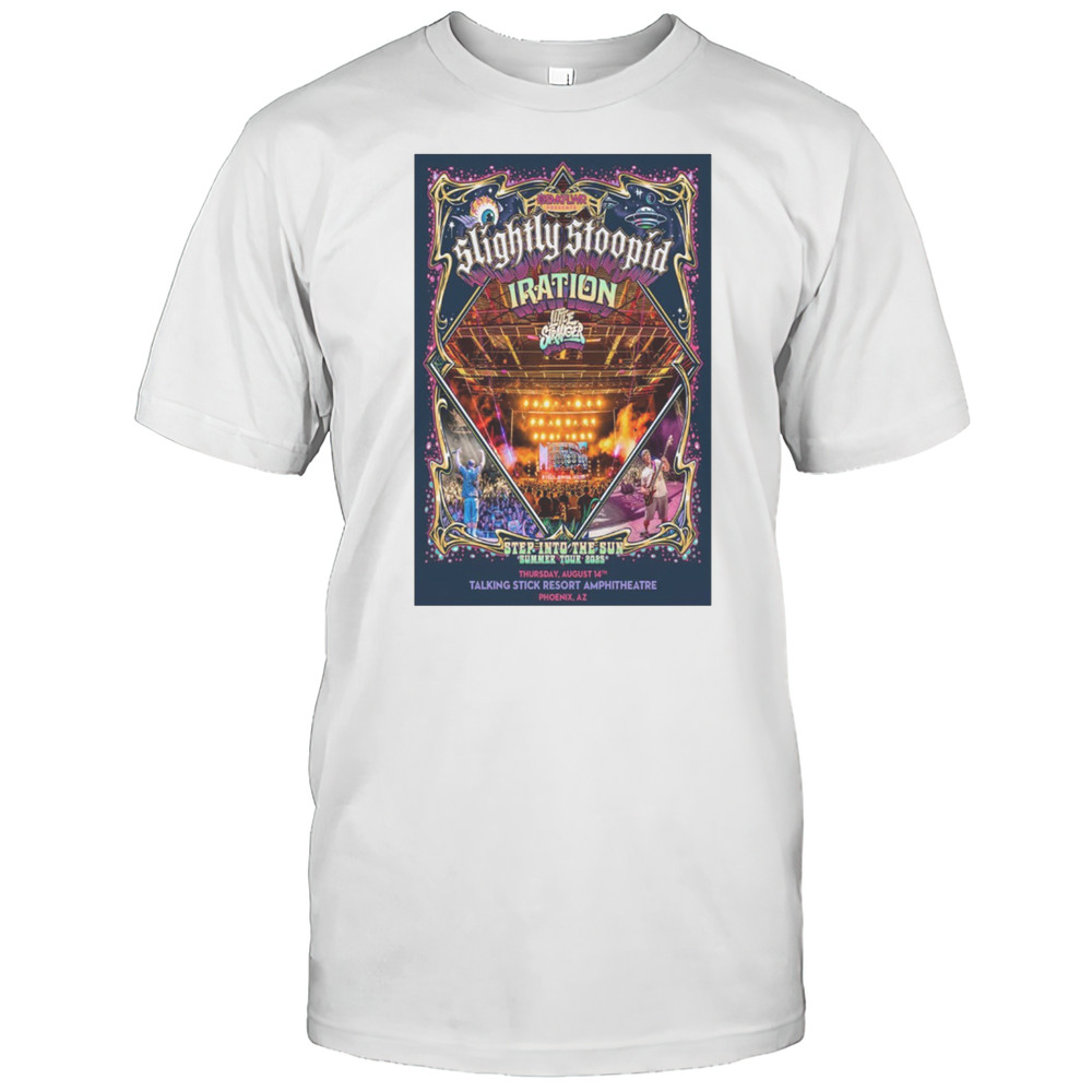 Slightly Stoopid Show August 14 2025 Talking Stick Resort Amphitheatre Phoenix AZ Summer Tour T-shirt