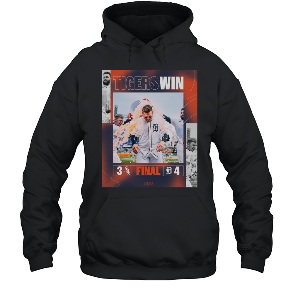 Spencer Torkelson Detroit Tigers Win Chicago White Sox Final Score 4  3 How Sweep It Is Poster T-shirt Unisex Hoodie