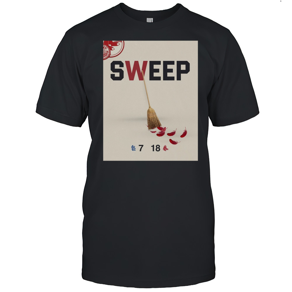 St Louis Cardinals Vs Boston Red Sox Sweep Final Score 7 18 Productive Weekend Poster T-shirt St Louis Cardinals Vs Boston Red Sox Sweep Final Score 7 18 Productive Weekend Poster T-shirt