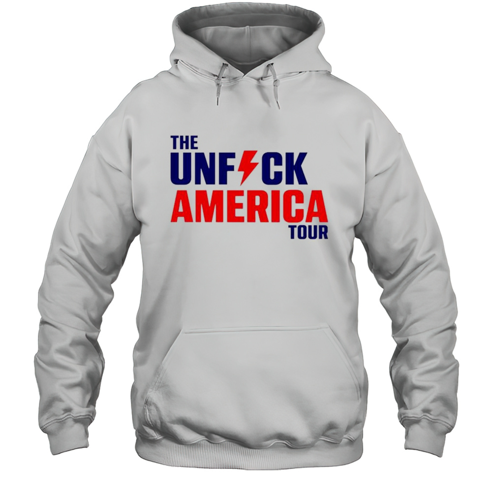 The Unfuck America Tour Lightning Shirt Unisex Hoodie