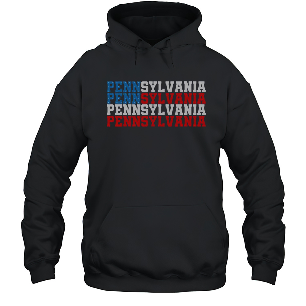 Top Pennsylvania USA Flag Philadelphia T-Shirt Unisex Hoodie