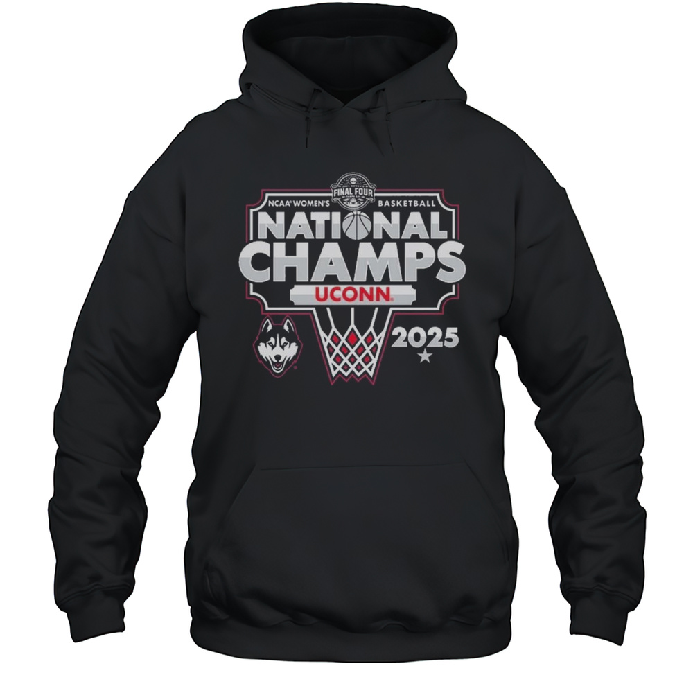 UConn Huskies 2025 NCAA Womens Basketball National Champions Bracket Shirt Unisex Hoodie