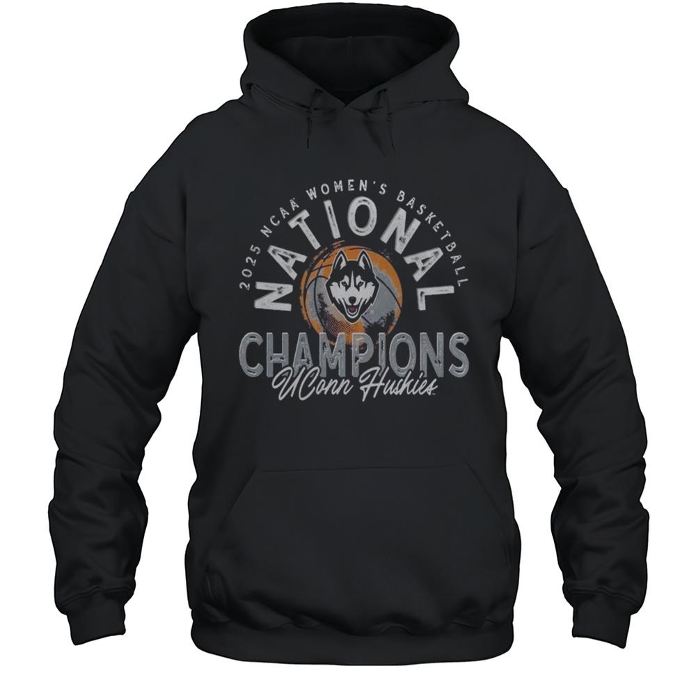 UConn Huskies 2025 NCAA Womens Basketball National Champions Comfort Colors Distressed Shirt Unisex Hoodie