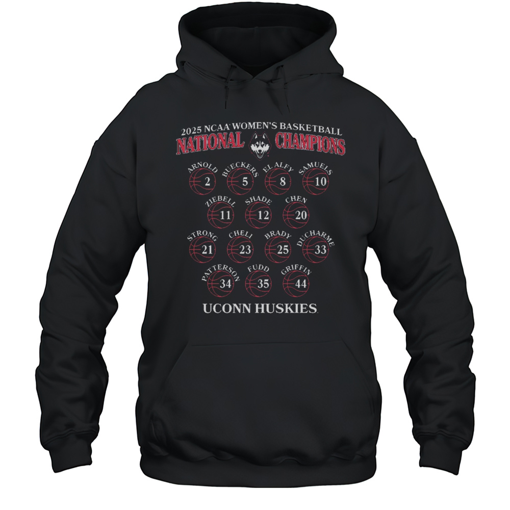 UConn Huskies NCAA Womens Basketball National Champions Classic Arnold Brady Bueckers Net T-shirt Unisex Hoodie