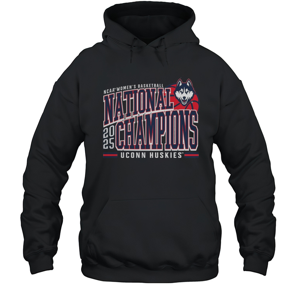 UConn Huskies NCAA Womens Basketball National Champions Travel 2025 Win South Carolina Gamecocks T-shirt Unisex Hoodie