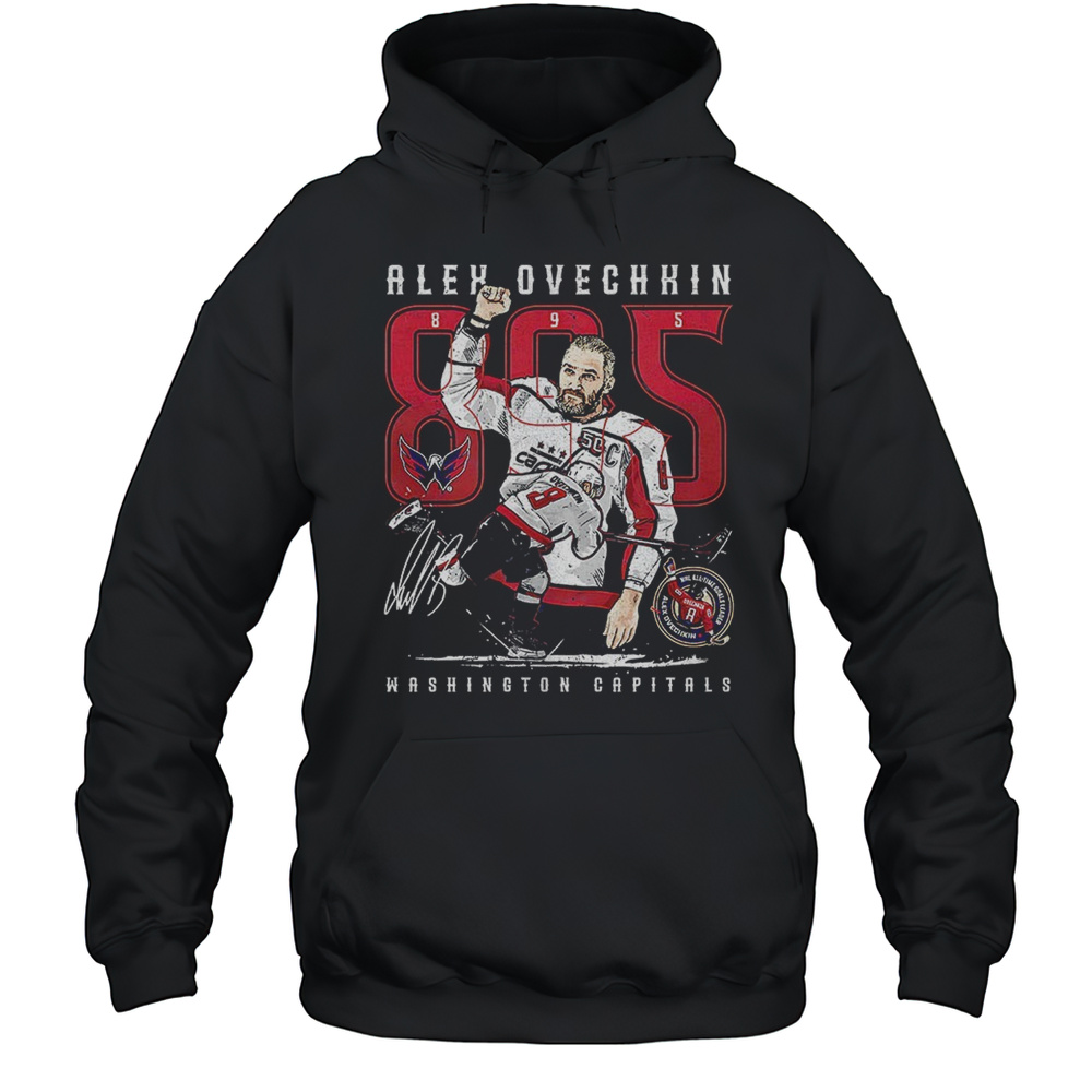 Alex Ovechkin Washington Capitals 895 Career Goals The Shot Shirt Unisex Hoodie