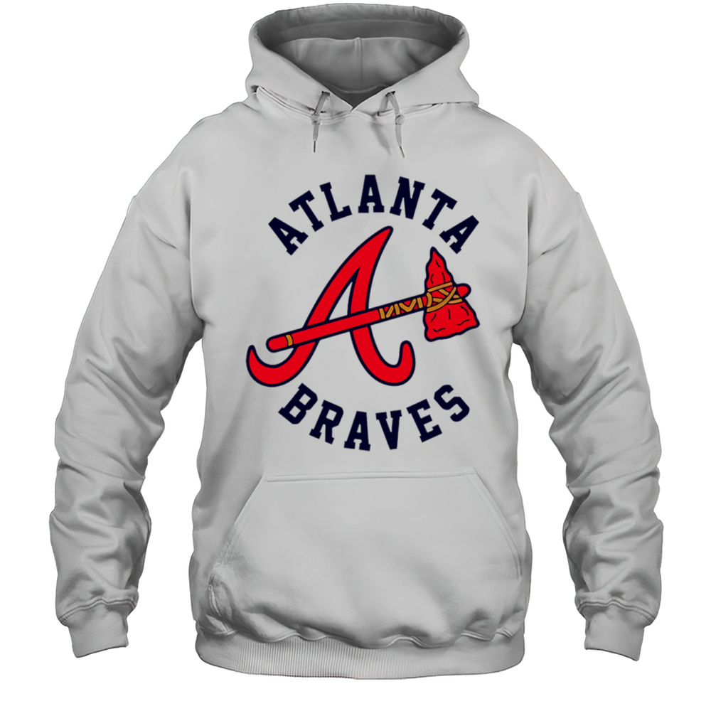 Atlanta Braves Circle Text Logo Shirt Unisex Hoodie
