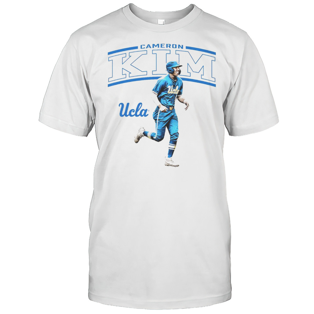Cameron Kim Illustrated UCLA Bruins Baseball 2025 NCAA Big Ten Conference Painting T-shirt