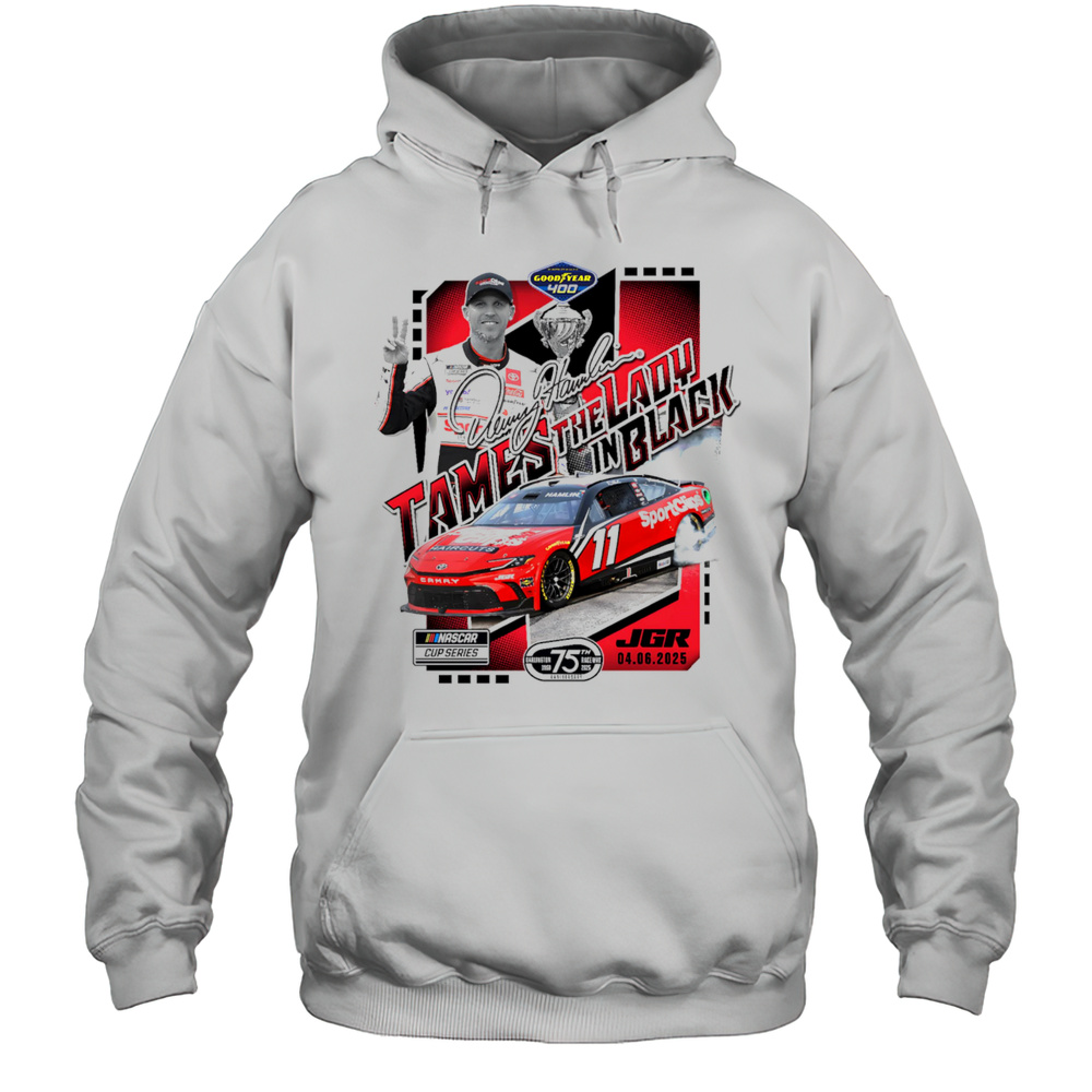 Denny Hamlin 2025 Goodyear 400 Race Winner Shirt Unisex Hoodie
