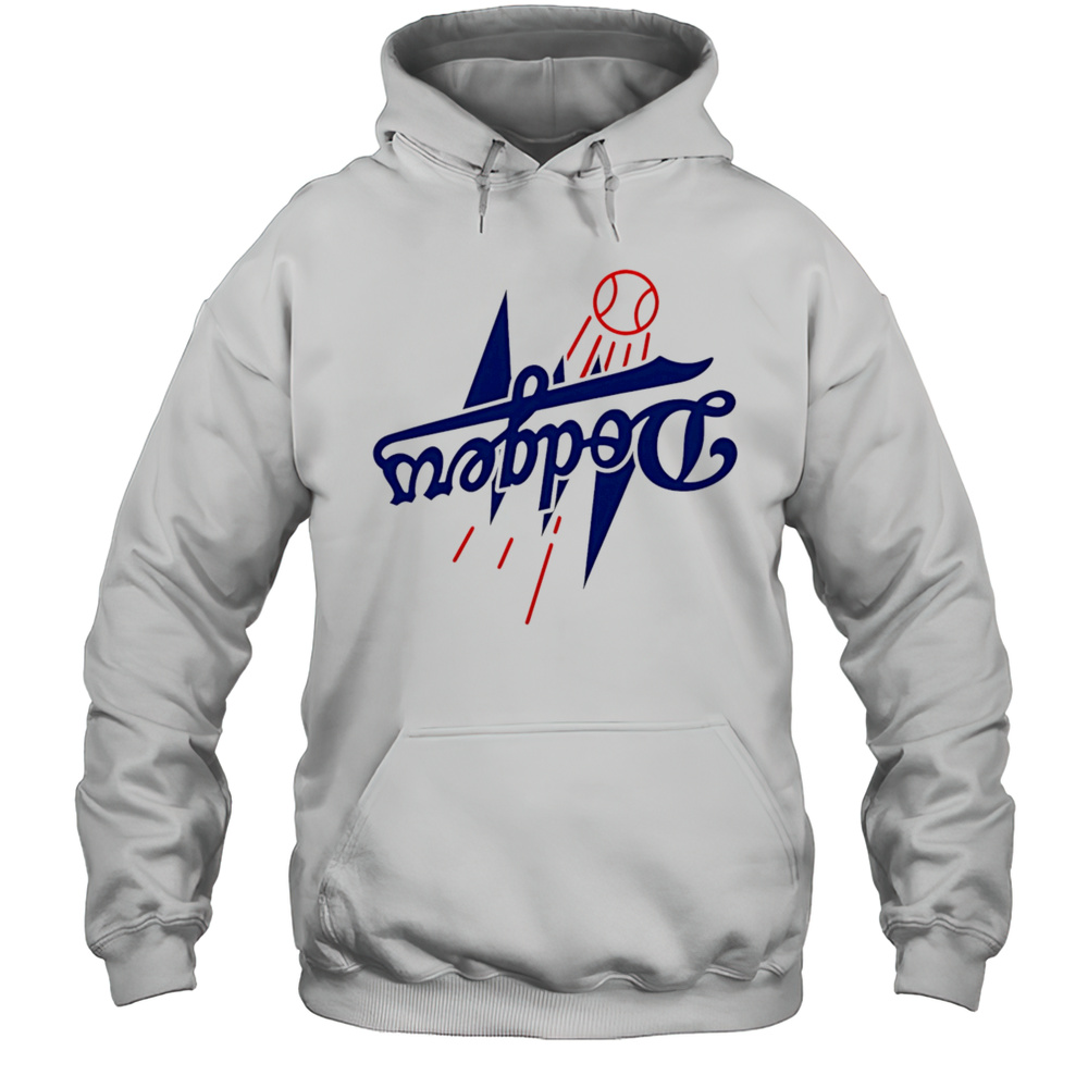 Dodgers Baseball Team Reverse Logo Shirt Unisex Hoodie