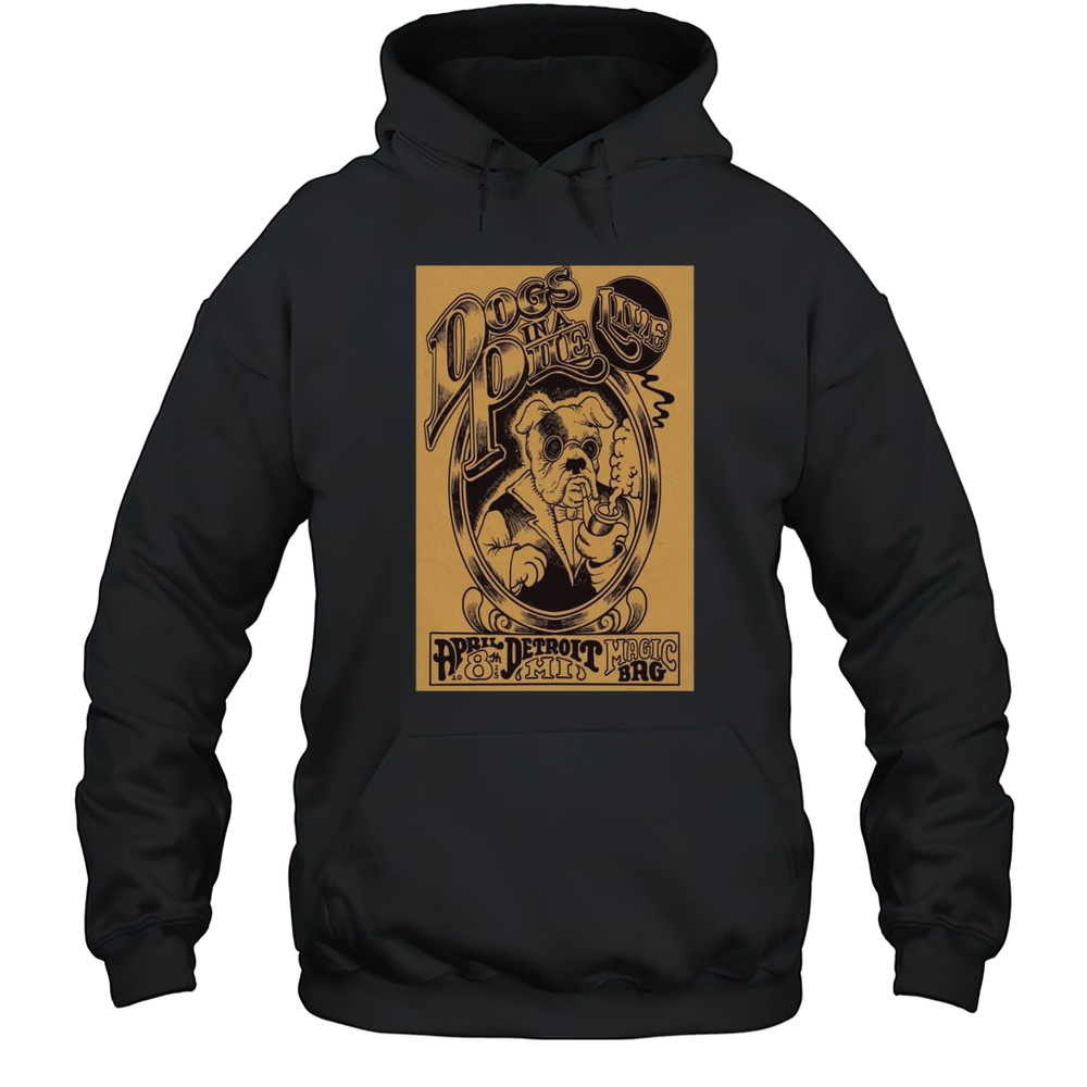 Dogs In A Pile Show Apr 8 2025 The Magic Bag Ferndale MI T-shirt Unisex Hoodie