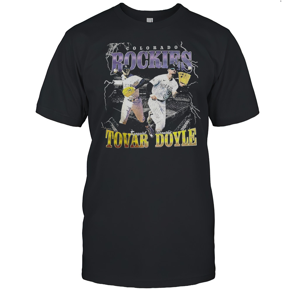 Ezequiel Tovar And Brenton Doyle Colorado Rockies Thunder Vintage Shirt