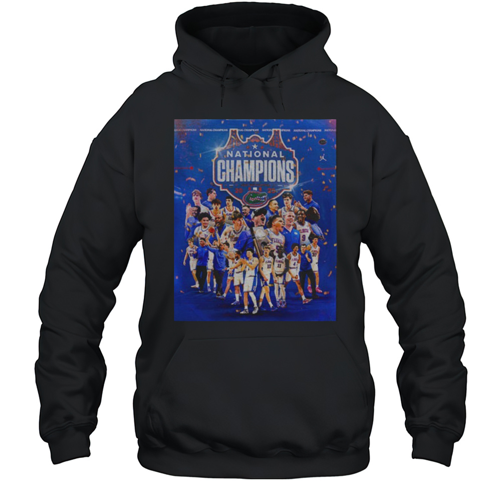 Florida Gators Team 2025 NCAA Mens Basketball National Champions Sports Shirt Unisex Hoodie