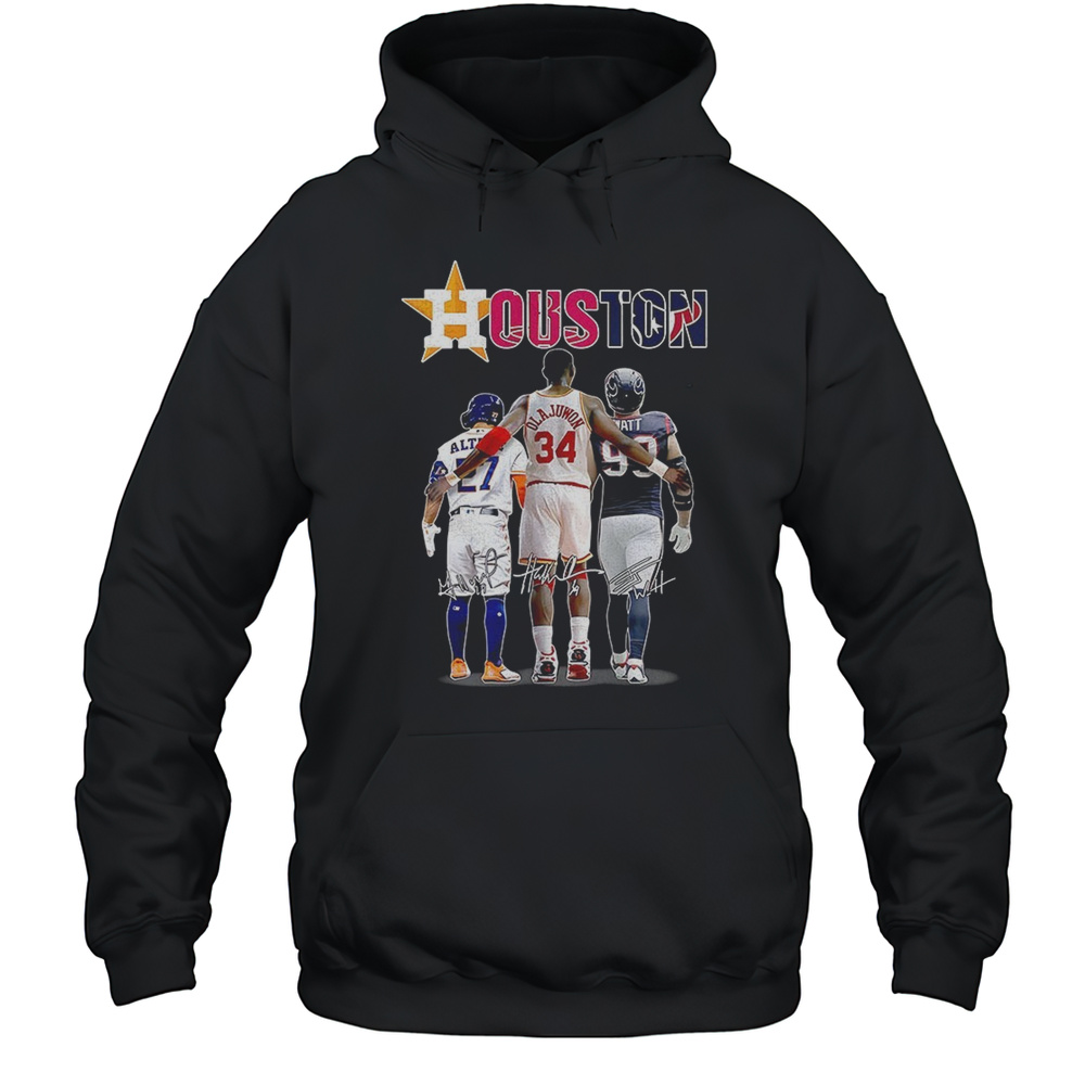 Houston Astros Houston Texans Houston Cougars Best Players Signature Shirt Unisex Hoodie
