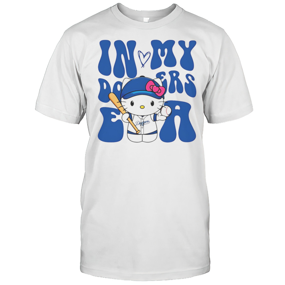 In My Dodgers Era Hello Kitty Baseball Shirt