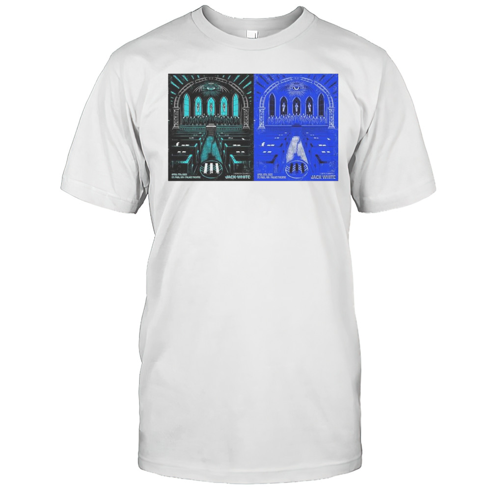 Jack White Apr 7-8 2025 Palace Theatre St. Paul MN Concert T-shirt