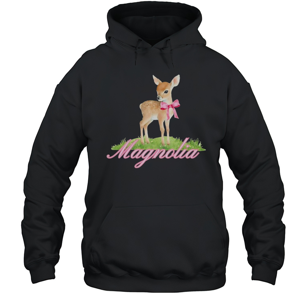Magnolia Deer Bow T-shirt Unisex Hoodie