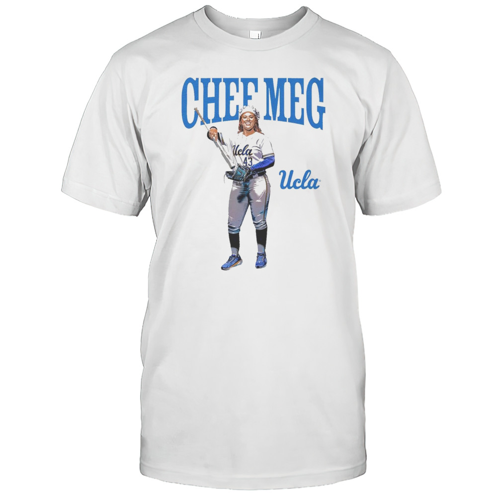 Megan Grant Chef Meg Illustrated UCLA Bruins Baseball 2025 NCAA Big Ten Conference Painting Graphic T-shirt