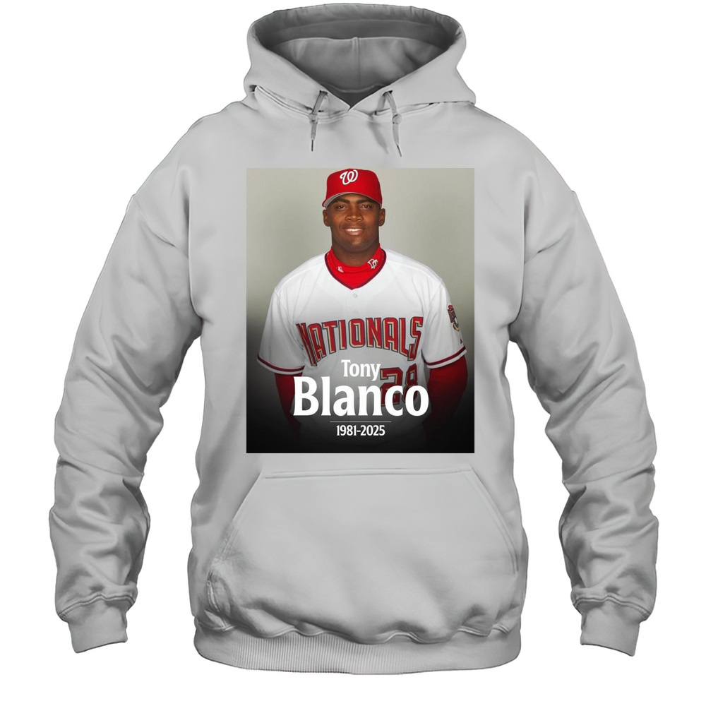 MLB RIP Baseball Former Major Leaguer Tony Blanco 1981  2025 Poster T-shirt Unisex Hoodie