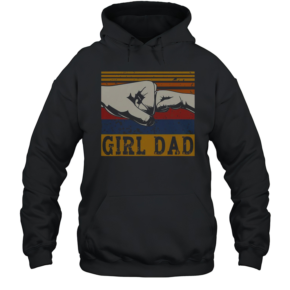 Nice Girl Dad Father Of Girl Fathers Day Vintage T-Shirt Unisex Hoodie