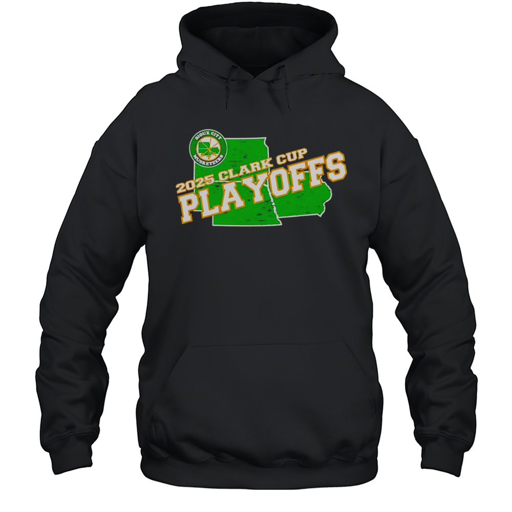 Nice Sioux City Musketeers 2025 Clark Cup Playoffs T-Shirt Unisex Hoodie
