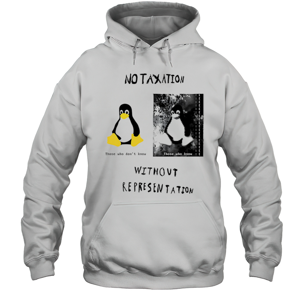No Taxation Without Representation Penguin Shirt Unisex Hoodie