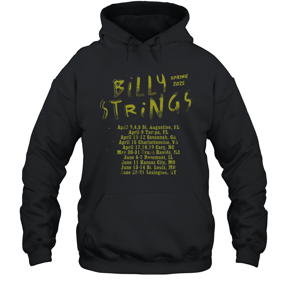 Official Billy Strings Spring 2025 Tour T-Shirt Unisex Hoodie