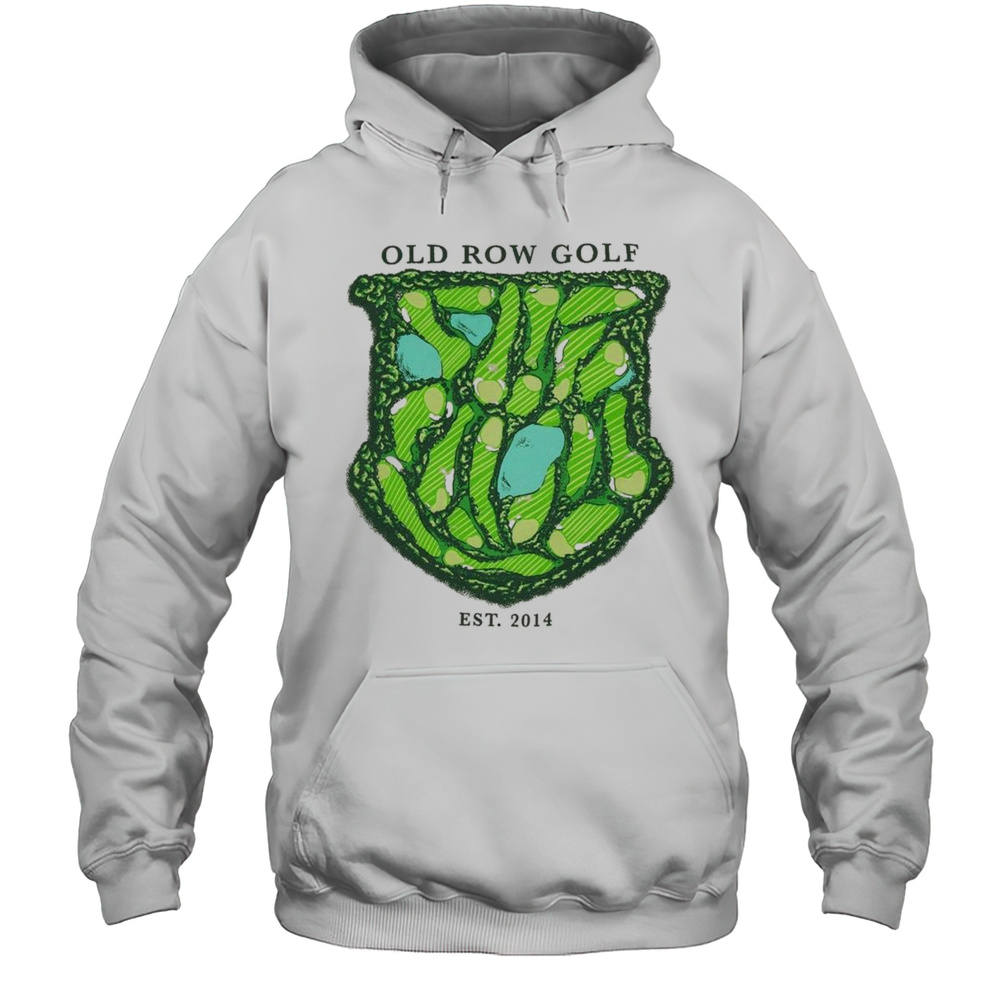 Old Row Golf Course Pigment Dyed Shirt Unisex Hoodie