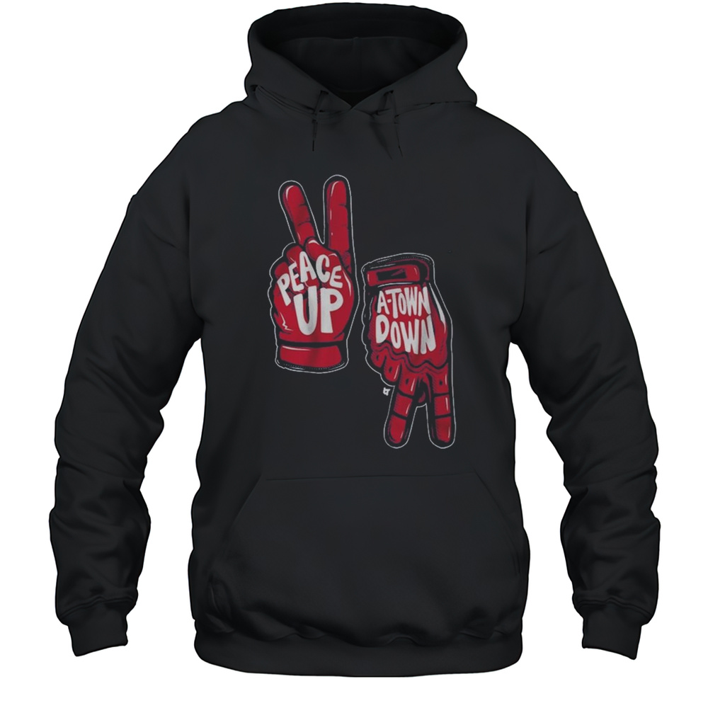 Peace Up A-Town Down Shirt Unisex Hoodie