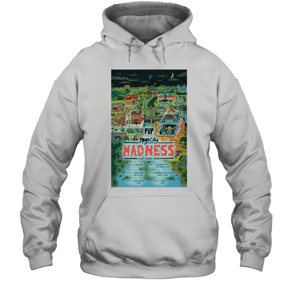 Pup Toronto Six Shows July 13-19 2025 Tour T-shirt Unisex Hoodie