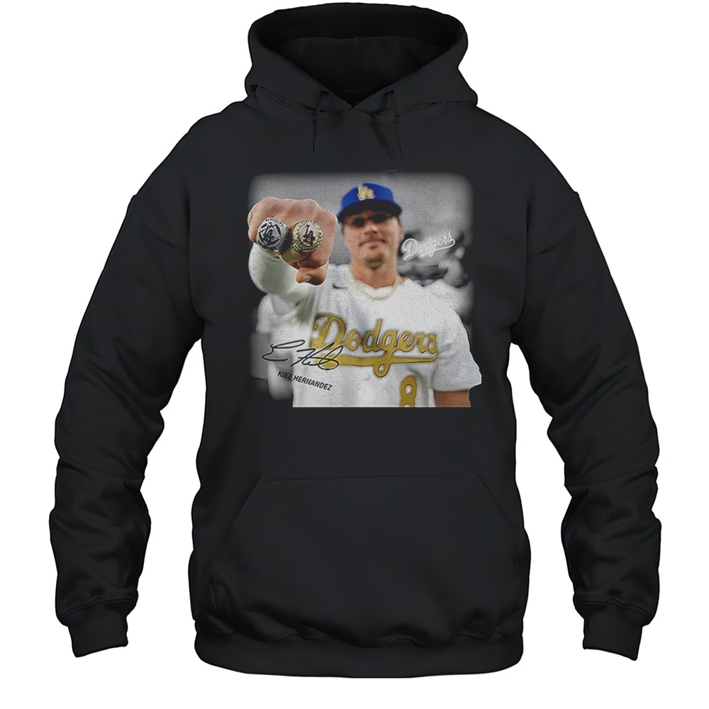 Ring LA Enrique Hernandez Los Angeles Dodgers Home Run MLB Baseball Player Shirt Unisex Hoodie