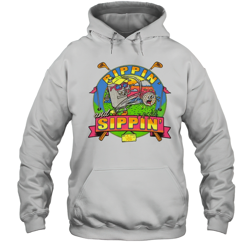 Rippin And Sippin Golf Shirt Unisex Hoodie