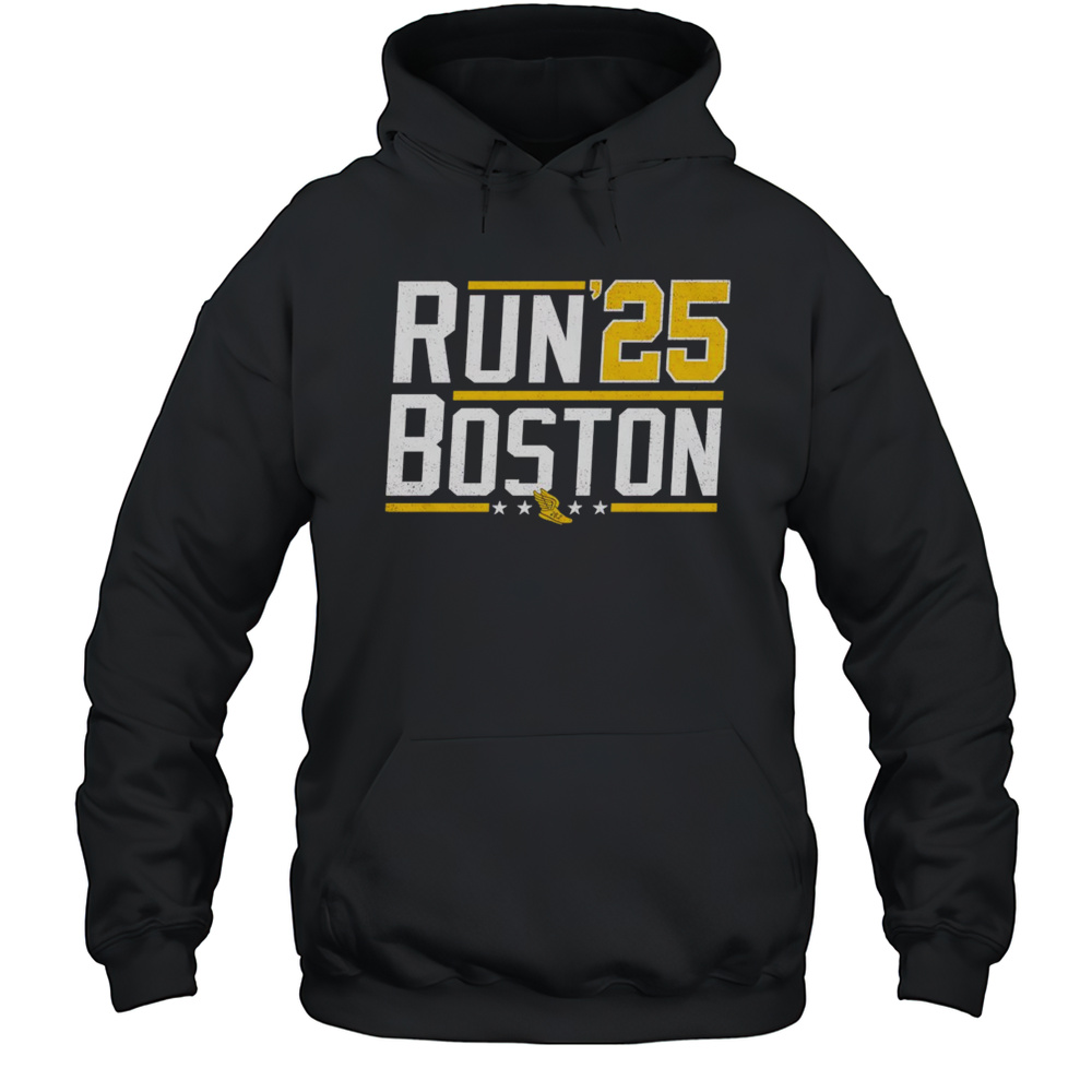 Run Boston 2025 Shirt Unisex Hoodie