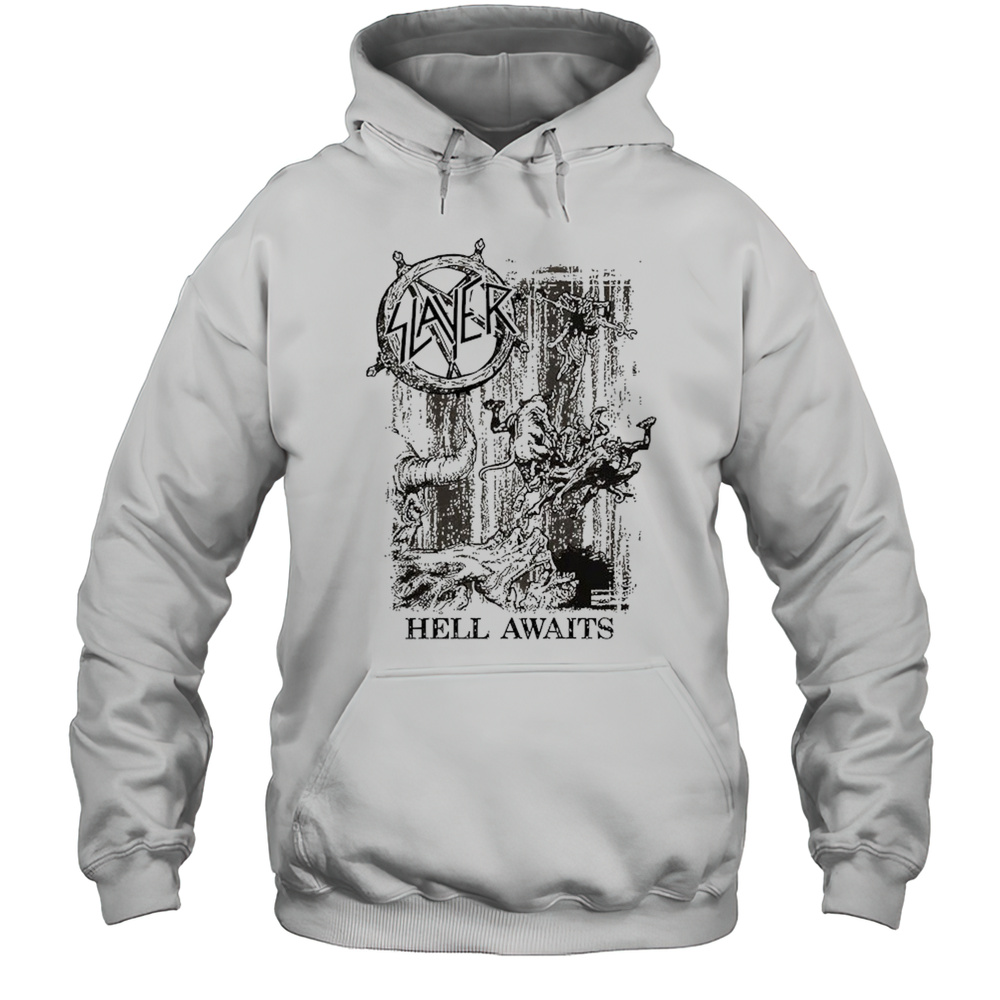 Slayer Monochrome Hell Awaits T-shirt Unisex Hoodie
