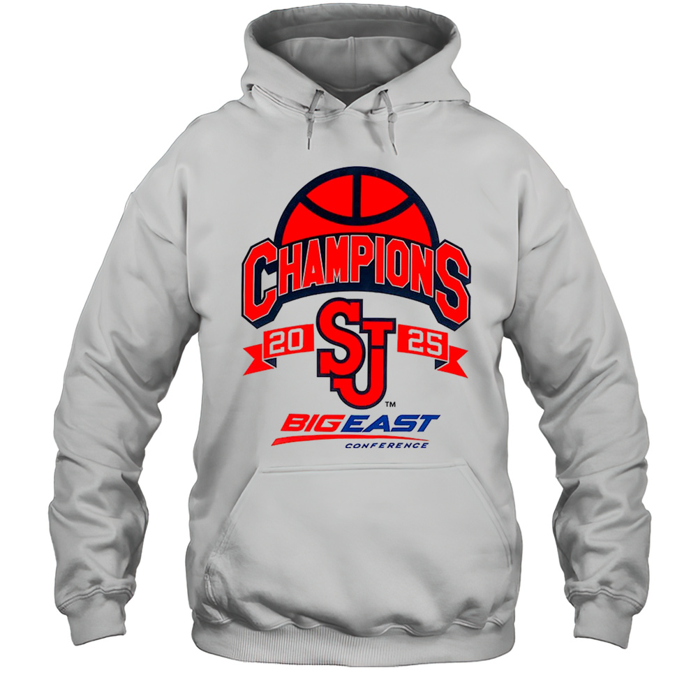 St. Johns Red Storm Champions Big East Conference 2025 Shirt Unisex Hoodie