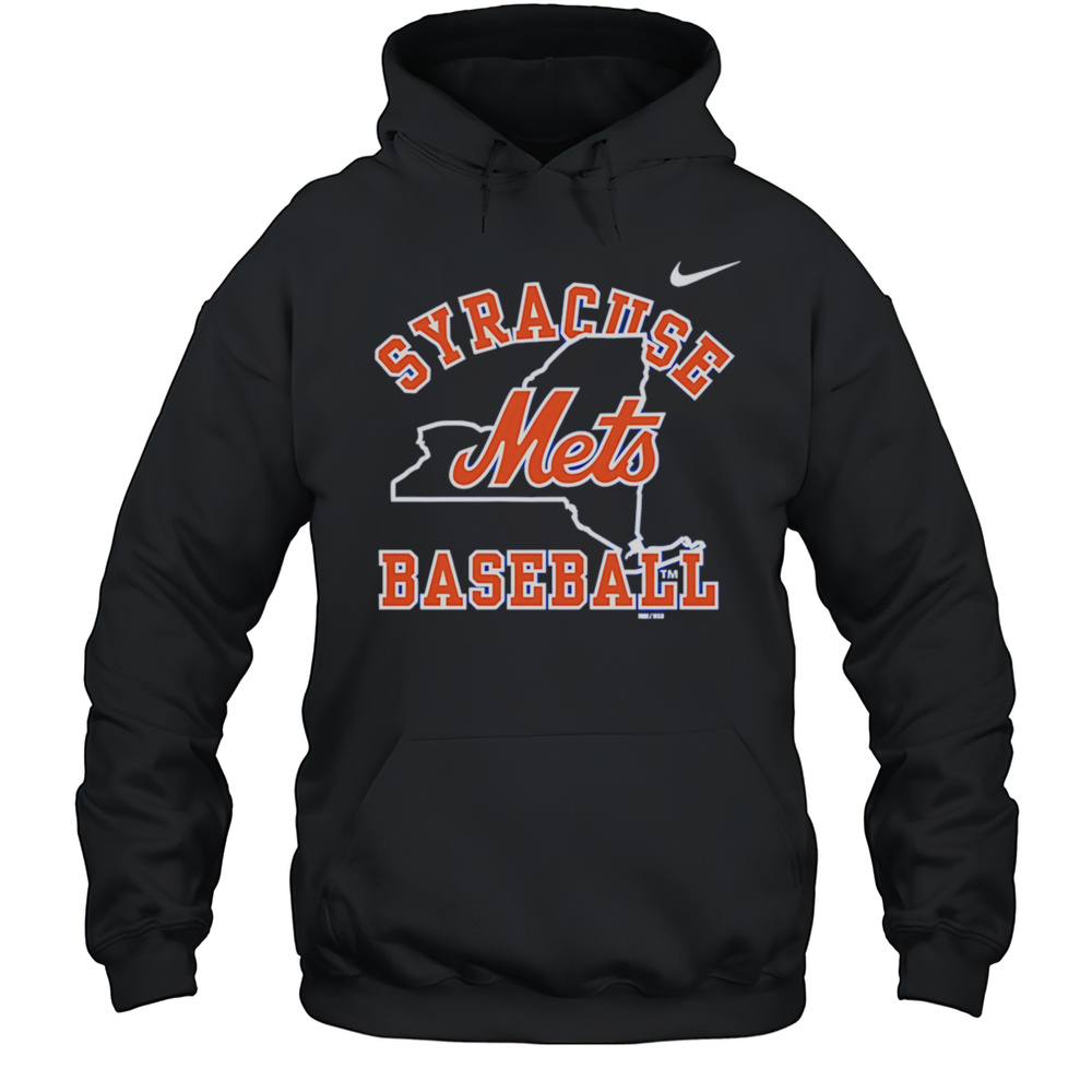 Syracuse Mets Baseball Map Shirt Unisex Hoodie